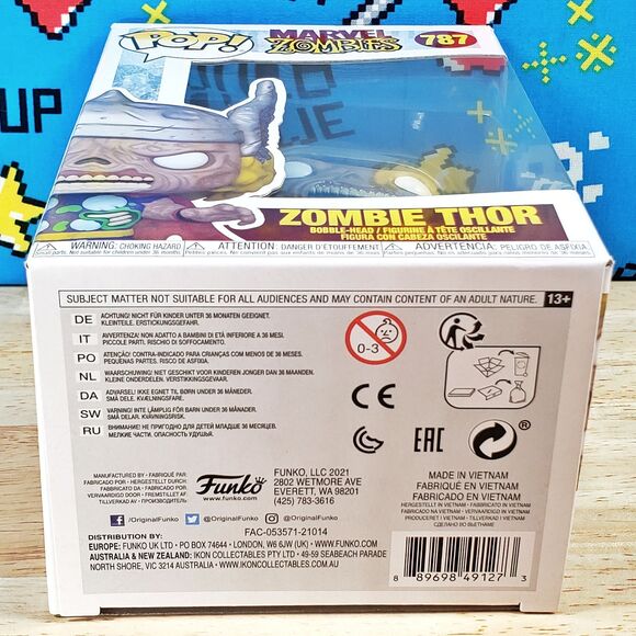 Funko PoP WHAT IF..? Marvel Zombies Zombie Thor #787 2021 Vinyl + Protector - Picture 7 of 10